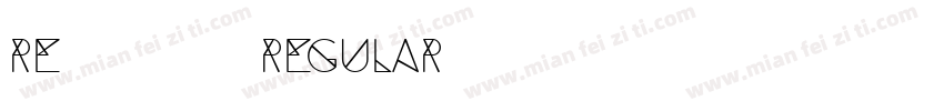 Re0拉姆赛高 Regular字体转换